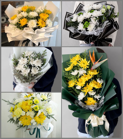 广东肇庆市怀集县蓝钟镇下竹村白事花束代送
